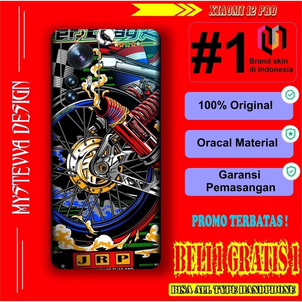 

Terlaris Presisi Xiaomi 12 Pro Casing/Stiker Panel Vynil Bisa Custom Dan COD