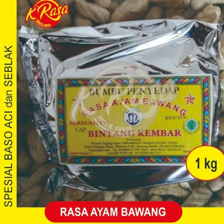 

Bumbu Rasa Ayam Bawang 1 Kg Bintang Kembar Cocok Untuk Tambahan Bumbu Baso Aciseblak Dll