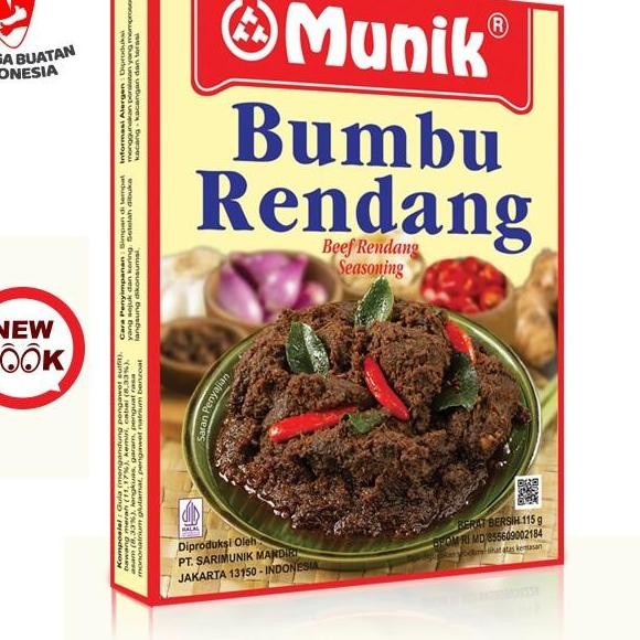 

Bumbu Masak Nt Bumbu Munik Rendang 115 Gr Pasti Enak
