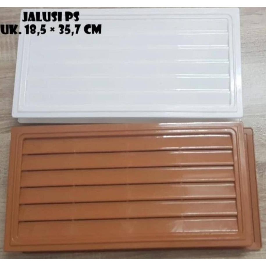 HJK Jalusi pintu PVC Lubang angin pintu 18.5 x 35.7 kisi kisi angin pintu kamar mandi pvc
