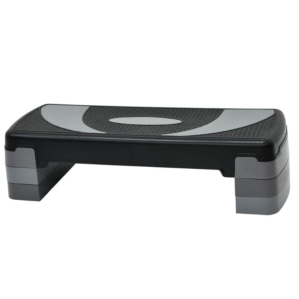 Papan Senam Aerobic Step Zumba 2 Tingkatan Adjustable Alat Olahraga Black 68cm