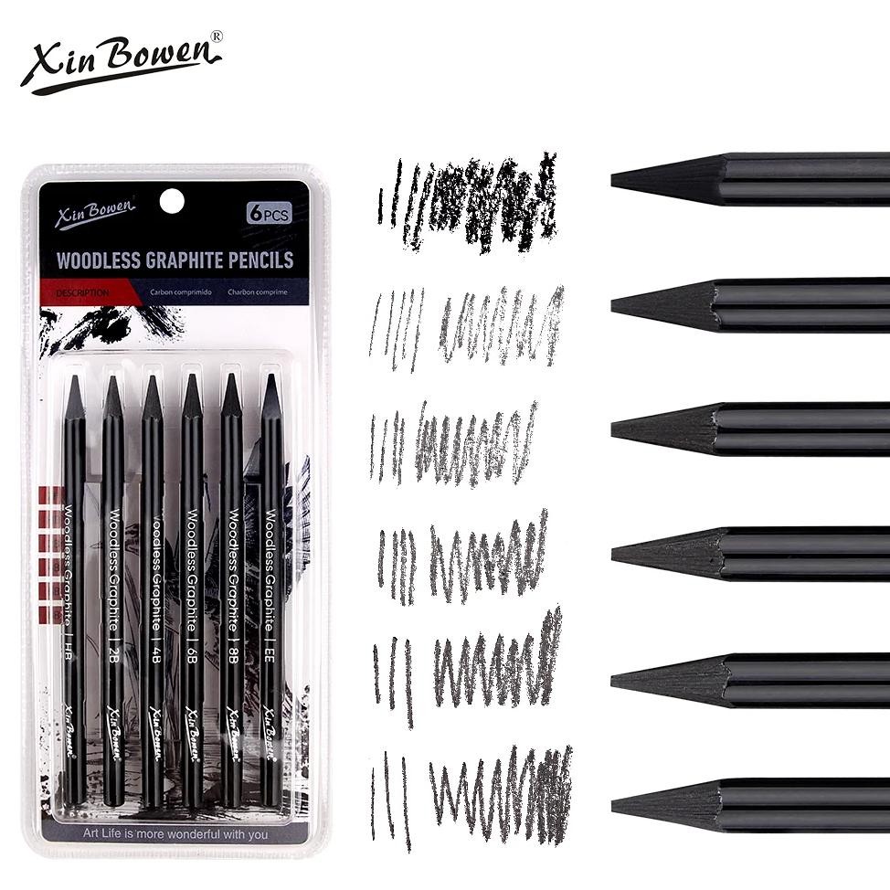 

Wood Free Graphite Sketching Carbon Pencil Set, Art Student Drawing, Charcoal Pencil, Solid, Wholesale