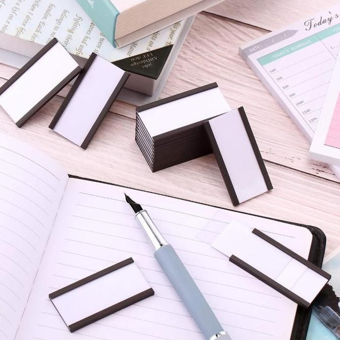 

50pcs 50x25mm 75x25mm 100x30mm Magnetic Label Holder Magnetik Label Harga Dirak Price Tag Magnetik