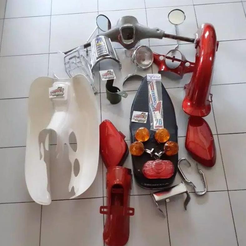 Paket Lengkap Body C70 C50 Pispot Komplit Kepala Set Sein Sayap C70 Jok C70 C50 Pispot Bekjul Minti 