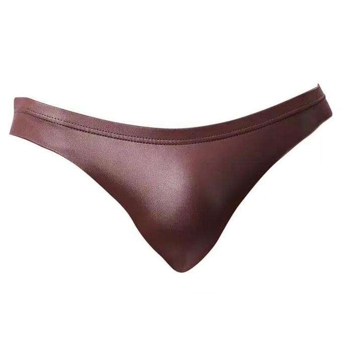 Brief Pria Underwear Sexy Seamless Katun Semi Kulit Import Promo