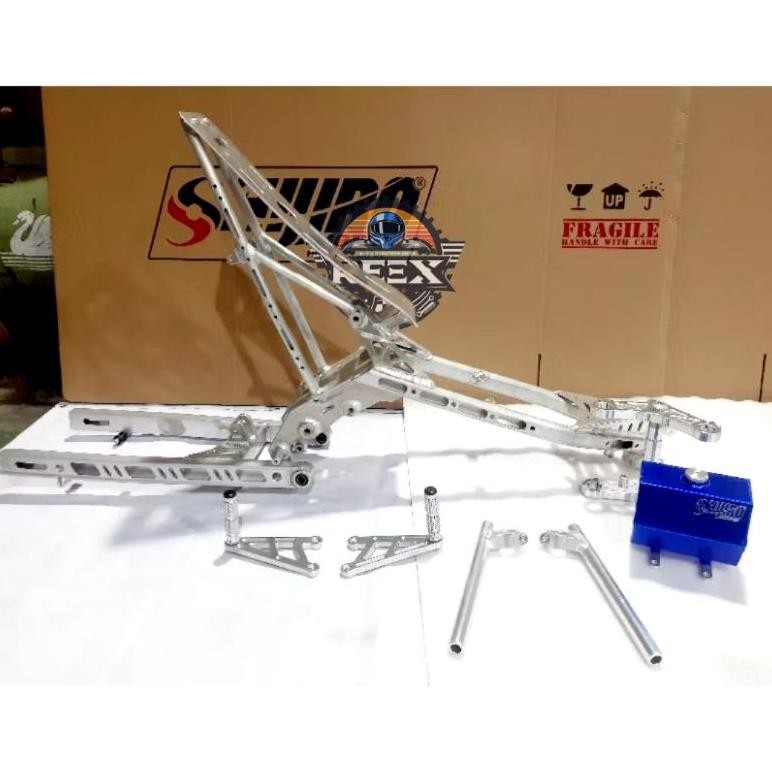 Sasis rangka Almunium Mxking /mx old / new mx drag bike by SHIJIRO AMOREX