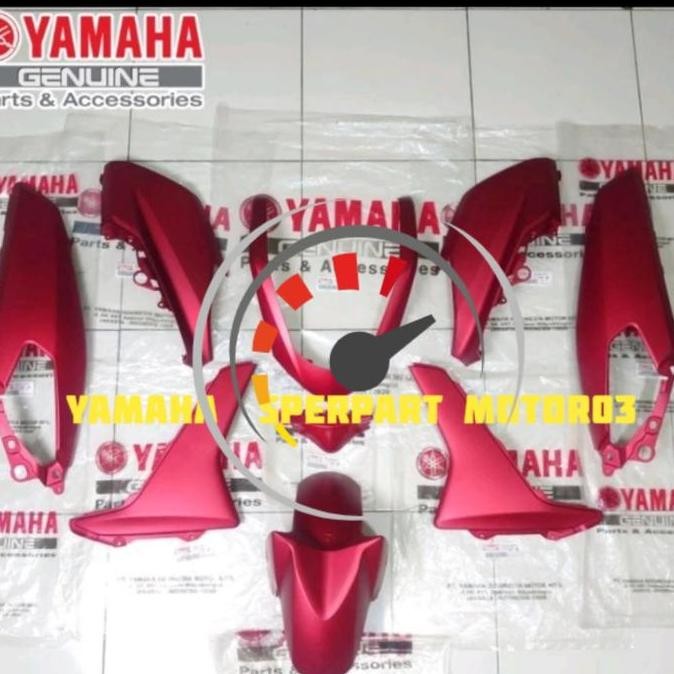 PAKET FULL SET BODY HALUS NMAX, N MAX OLD 2016-2019 MERAH DOFF ORI YGp