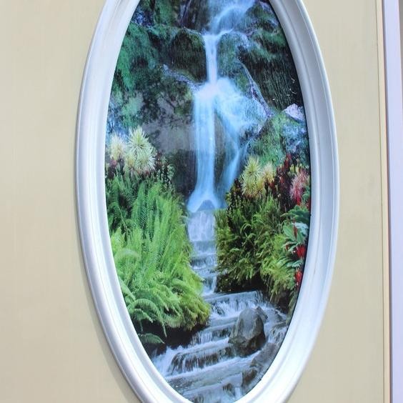 HJK Pintu Kamar Mandi PVC Tebal Kaca Oval - Sydney