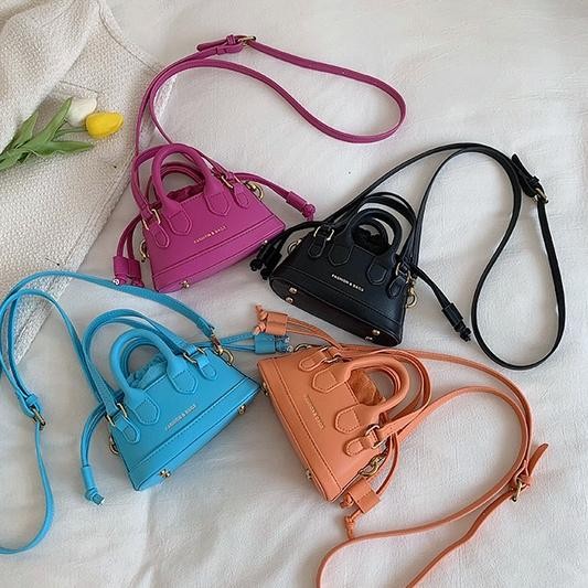 WEIYI - Premium Sling Bag Warna Hitam dan Fuschia Tas Selempang Wanita  Tas Lucu Tas murmer Tas Vira