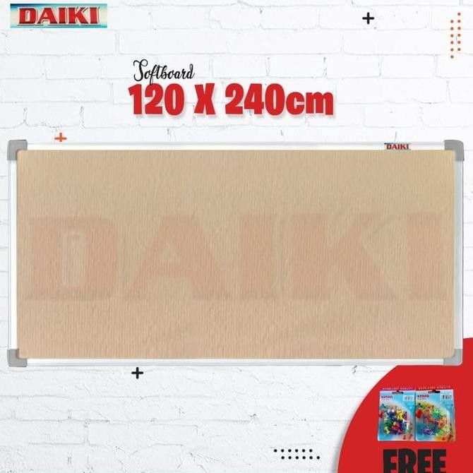 

Softboard / Cork board classic DAIKI gantung uk 120x240 cm Kualitas Original