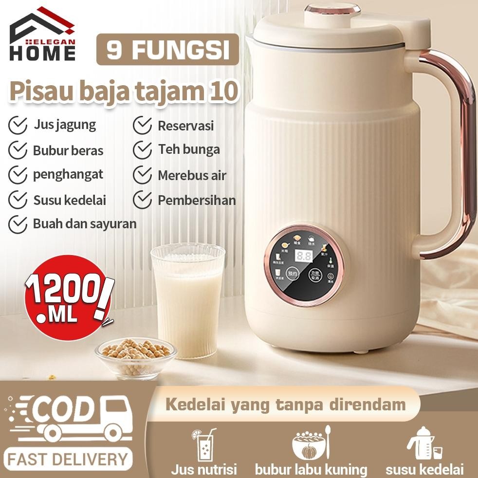Mesin Pembuat Susu Kacang Otomatis 9 Tipe Fungsinya 1200ML- Mesin Pembuat Susu Kacang