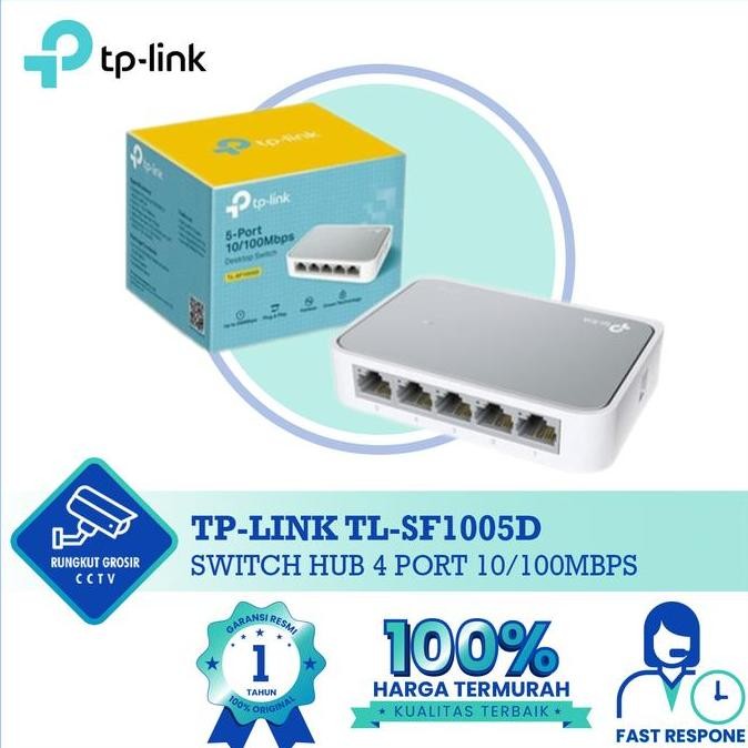TP Link Switch Hub 4 Port TP-Link TL-SF1005D 10/100Mbps