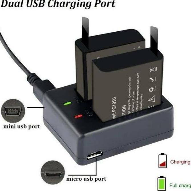 AKASO Original Battery Kit For Akaso V50X Brave 7 Brave 7LE Original Kualitas Original