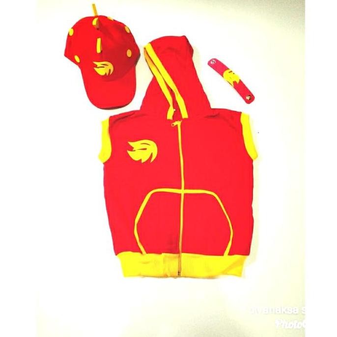 Boboiboy api topi dan rompi boboboy