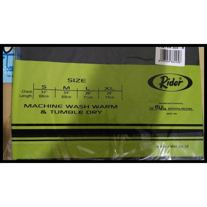 Terlaris Kaos Oblong Lengan Panjang Rider | Pakaian Dalam Musim Dingin | R221B Good Quality