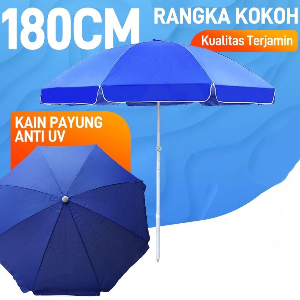 Payung Jualan 200 Cm Payung Tenda Dengan SarungPayung Taman Cafe Bazaar Parasol Anti UV