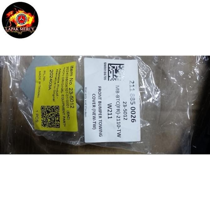 COVER Front Bumper Towing Mercy W211 Kualitas Original