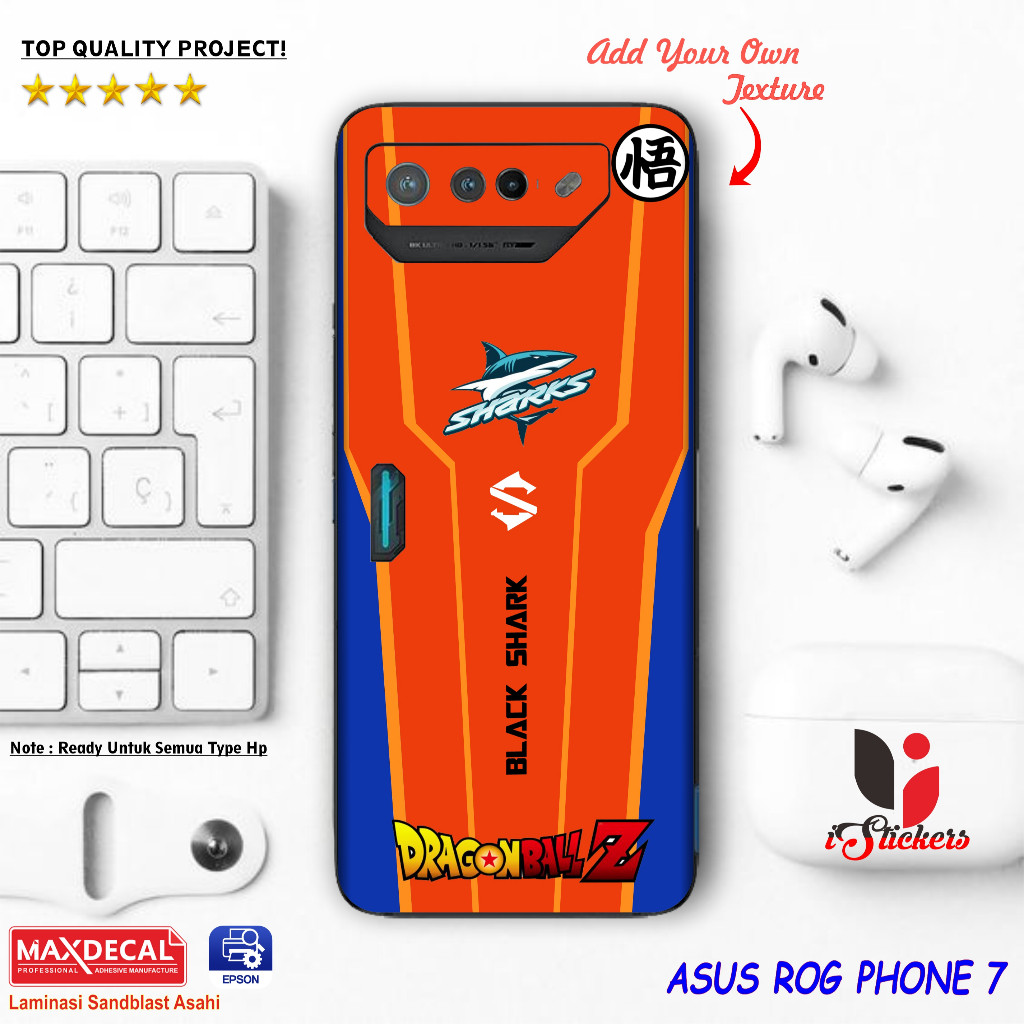 

Terlaris Presisi Rog Phone 7 Casing/Stiker Panel Vynil Bisa Custom Dan COD