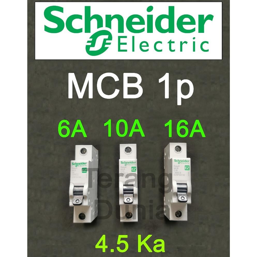 NEW MCB Schneider 6a MCB Schneider 10a MCB Schneider 16a MCB 6a MCB 10a MCB 16a Schneider