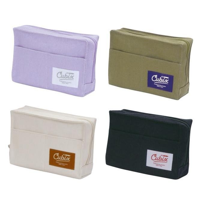 

M-Plan Cubix Pencil Case Canvas Large Kotak Pensil Kanvas Pouch Kualitas Original