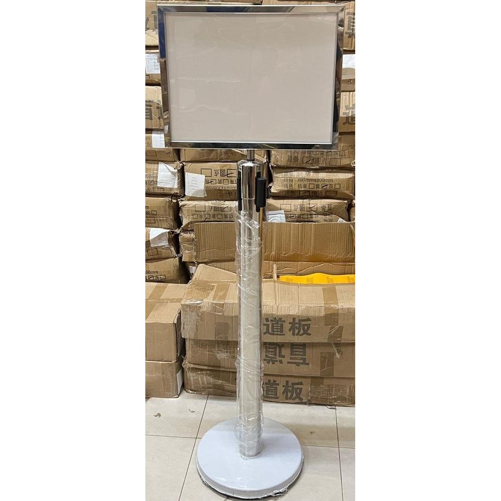 

Standing Sign Frame Stainless Papan Tiang Antrian Kualitas Original