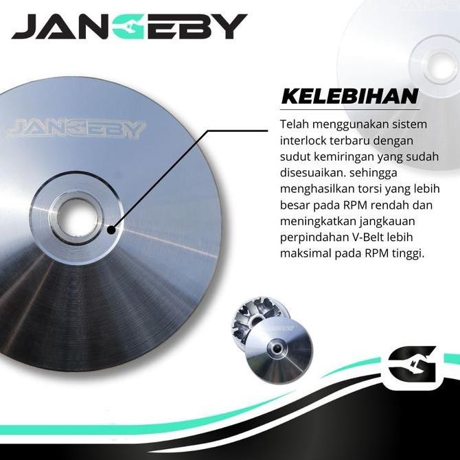 Pulley Custom Jangeby G2 Mio Sporty Mio Smile Fino Karbu Nouvo BIG PULLEY Kualitas Original