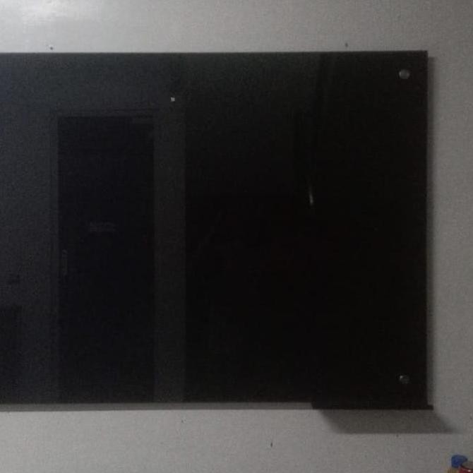

Papan tulis kaca / Glassboard UK 90x180 cm Hitam Kualitas Original
