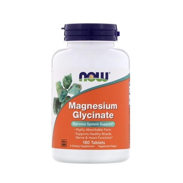 Now Foods Magnesium Glycinate 180 Tablets