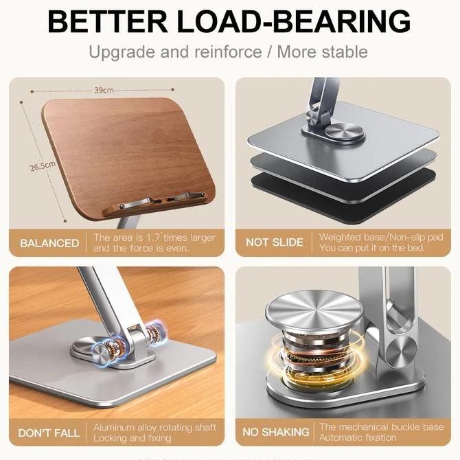 

Penyangga Buku YD10 Book Stand Reading Holder Ipad Tablet 360 Derajat Kualitas Original
