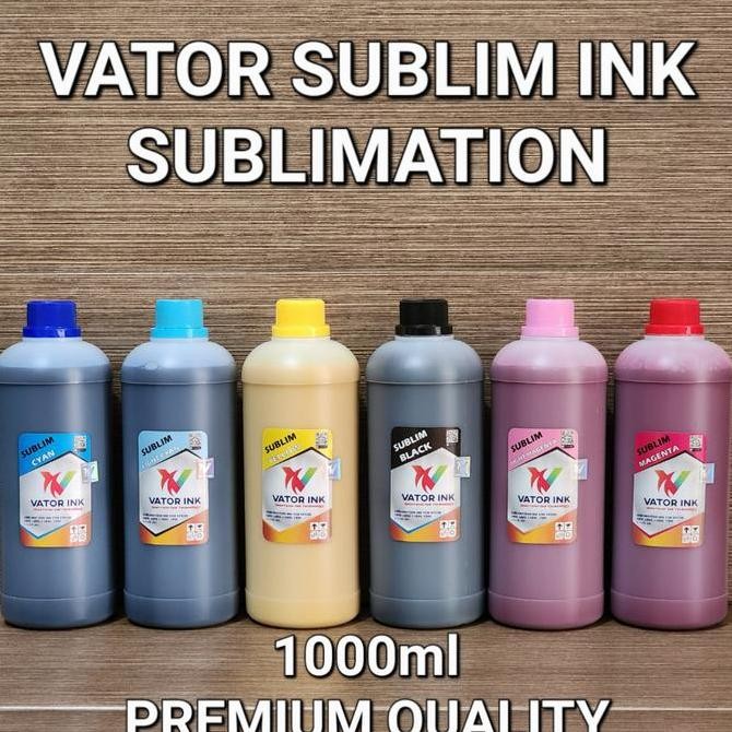 

Tinta Sublim EPSON Vator Ink 1000ml Premium Sablon Jersey Polyester Kualitas Original