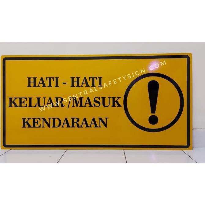 

Hati-hati keluar masuk kendaraan design 2 sisi Kualitas Original