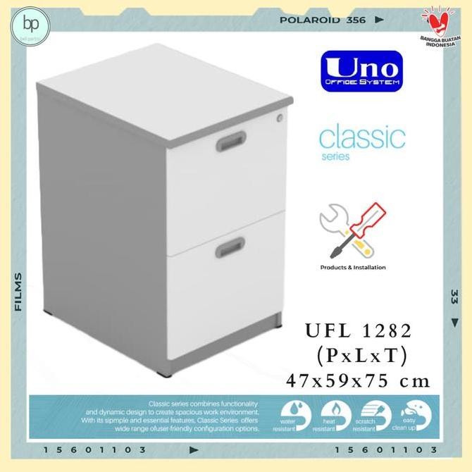 

Filling Cabinet/Lemari Arsip Kantor 2 Laci Uno Classic UFL 1282 Kualitas Original