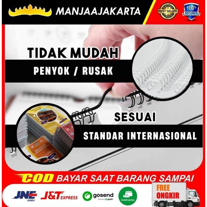 

Spiral Kalender Topas Plus 5/16 putih Jilid Spiral Nomor 5 putih Ring Kualitas Original