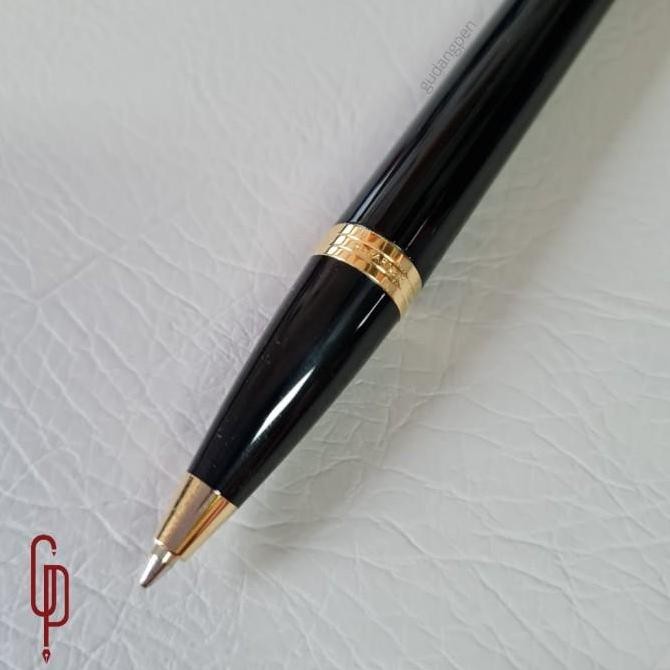 

Pulpen Parker IM New Black Gold Trim ( Klip Emas ) Ball Point Original Kualitas Original