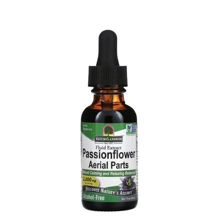 Natures Answer Passionflower Aerial Parts Fluid Extract Alcohol Free 2000 Mg 30 Ml