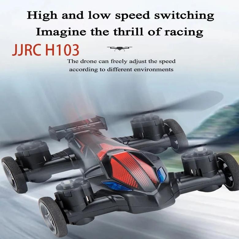 Jjrc H103 2.4G Mini Land Air Dual Mode Drone Helicopter Remote Control 360 Tumbling Light Unmanned V