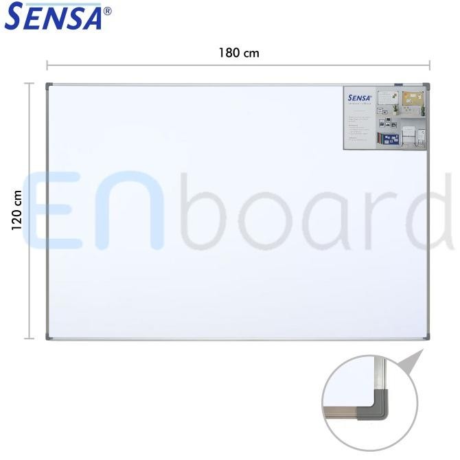 

Papan Tulis Whiteboard Gantung Magnet Single Face Sensa 120 x 180 cm Kualitas Original