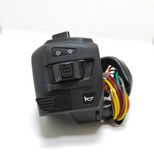 Saklar Set Kiri Kanan LED Biru NMAX Old 2019 ke Bawah untuk Modifikasi Soket/Universal Sepeda Motor 