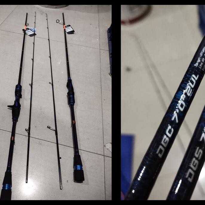 

Terlaris Joran Daido Blue Fin Hollow Carbon 702 Type Sic List Orange Ultralight