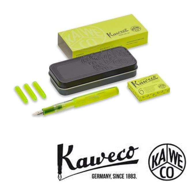 

KAWECO Ice Sport Set Glow Marker Yellow Highlighter Fountain Pen Kualitas Original