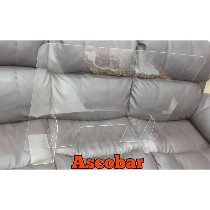 

Sekat Acrylic 3mm 120 x Tinggi 80cm Meja Partisi Teller Kasir Bisa Lem Kualitas Original