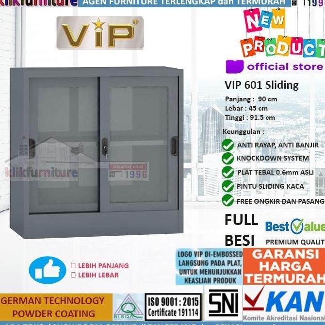 

PROMO VIP 601 Lemari Besi Sliding Pendek Kualitas Original