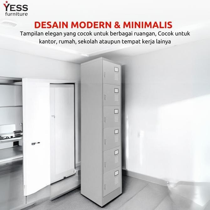 

LC 506 New ALBA Lemari Locker Besi 6 Pintu Termurah Kualitas Original