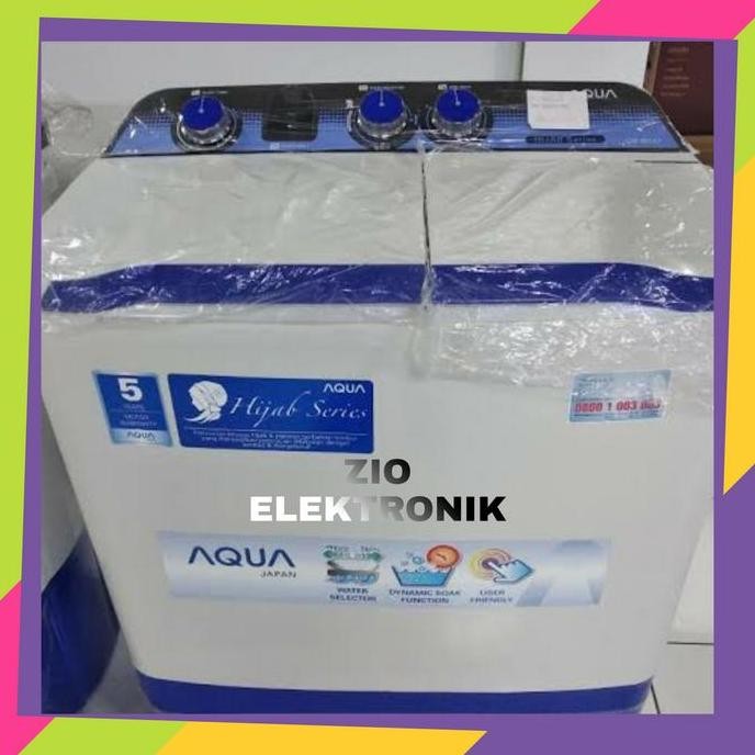 Tersedia MESIN CUCI AQUA 2 TABUNG 7KG HIJAB SERIES 781XT