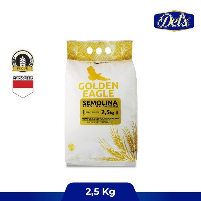 

Terlaris Tepung Semolina Golden Eagle Semolina Flour 2.5Kg