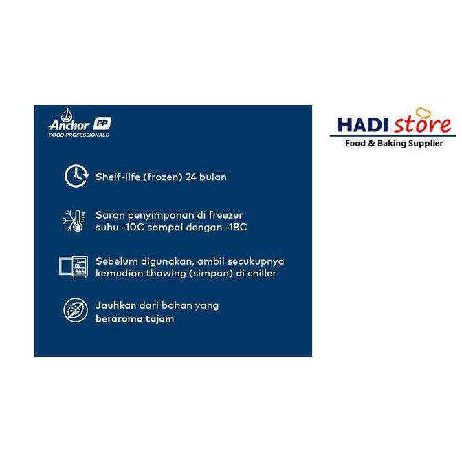 

[Ready/Spesial] Anchor Unsalted Butter 1 Kg / 1Kg [Terlaris&Recommended]