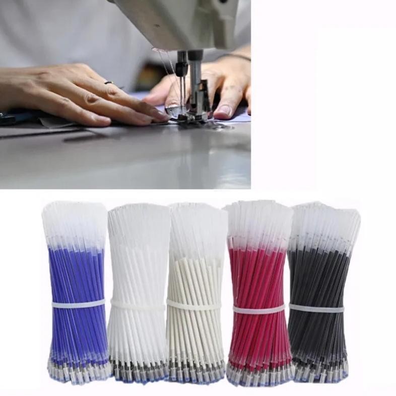 

100 High-Temperature Disappearing Fabric Marking Pens Refill Can Erase And Repair Fabric Pu Leather Marking Sewing Tools