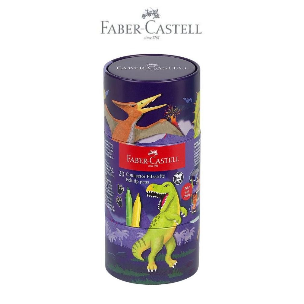 

LINDU Faber-Castell Connector pen Spidol Warna Dino set 20