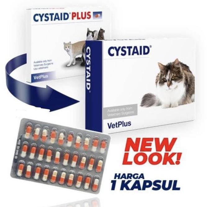 CYSTAID KUCING - OBAT SALURAN KENCING KUCING - VETPLUS