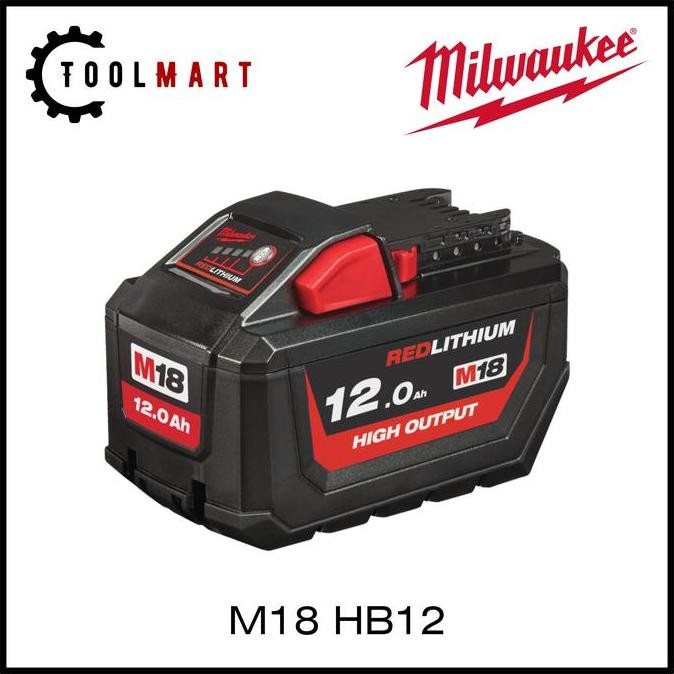 Tersedia High Output Battery 12Ah / Baterai Cordless 12 Ah Milwaukee M18HB12 M18 HB12
